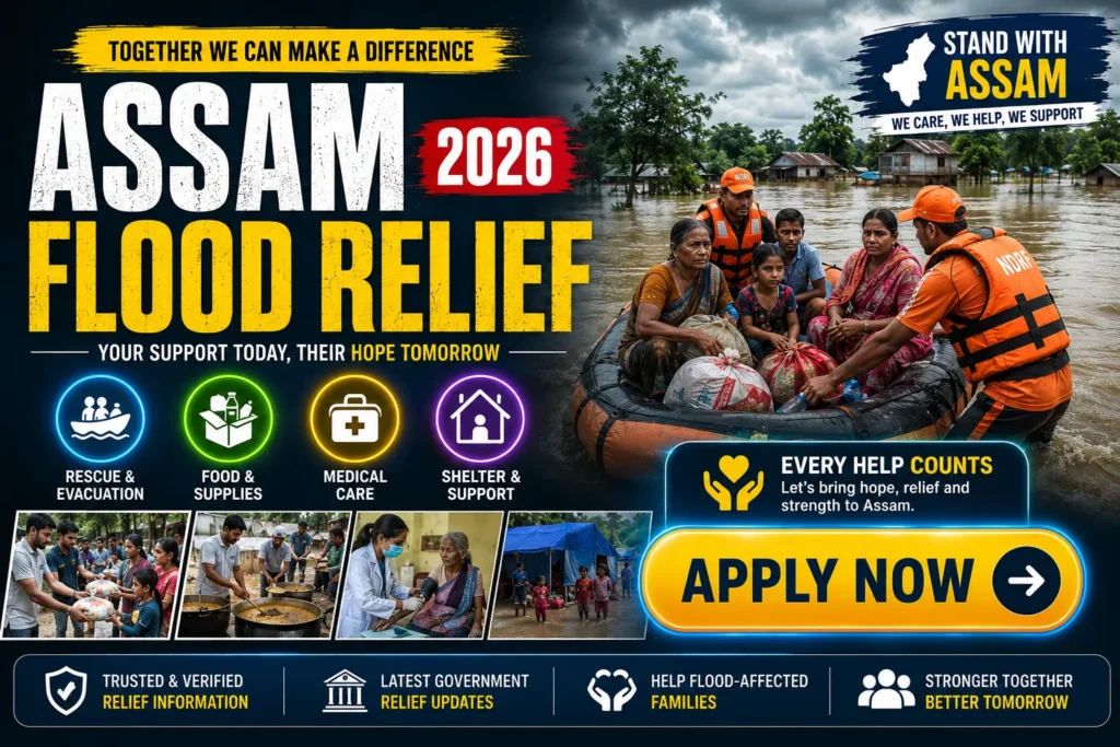 How Government Aid and Everyday Volunteers Are Powering the Relief Effort (Help in Assam Floods 2026)